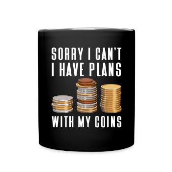 Numismatics Coin Collecting Gift - Full Colour Mug - black - Front