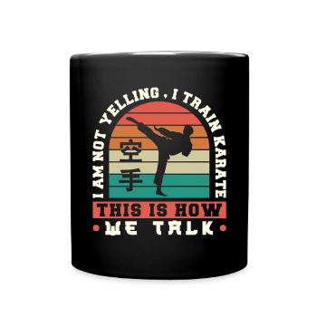 Karate Black Belt Gi Uniform I'M - Tasse einfarbig - Schwarz - Vorne