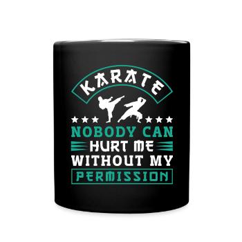 Karate Black Belt Gi Uniform - Tasse einfarbig - Schwarz - Vorne