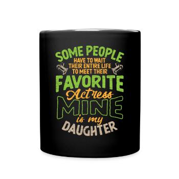 Schauspielerin Theater Geschenk - Tasse einfarbig - Schwarz - Vorne