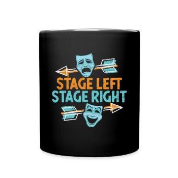 Drama Schauspieler Theater Musical - Tasse einfarbig - Schwarz - Vorne