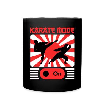 Karate Black Belt Gi Uniform - Tasse einfarbig - Schwarz - Vorne
