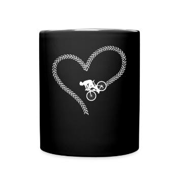 Drôle de vélo de route à vélo - Mug uni - noir - Devant