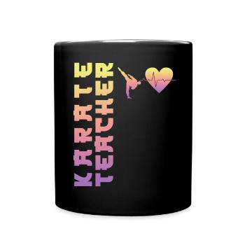 Karate Black Belt Gi Uniform - Tasse einfarbig - Schwarz - Vorne