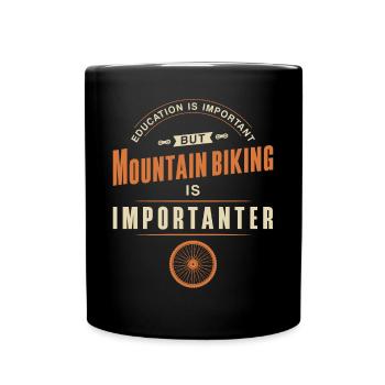 Enduro VTT VTT Équitation - Mug uni - noir - Devant