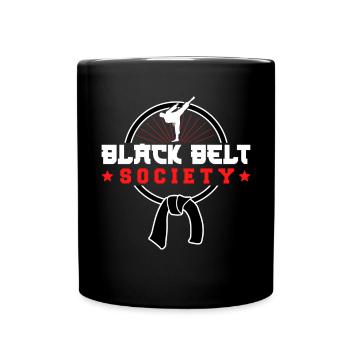 Karate Black Belt Gi Uniform Black - Tasse einfarbig - Schwarz - Vorne