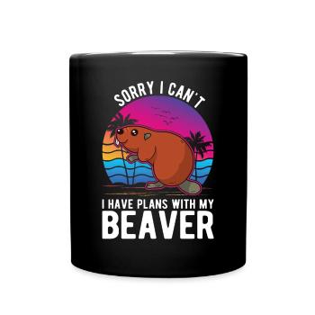 Cadeau Castor Beaver Dam Castor - Mug uni - noir - Devant