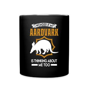 Erdferkel Geschenk Aardvark - Full Colour Mug - black - Front