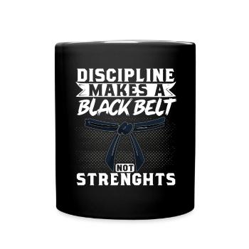 Karate Black Belt Gi Uniform - Tasse einfarbig - Schwarz - Vorne