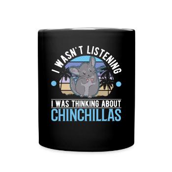 Chinchilla Liebhaber - Tasse einfarbig - Schwarz - Vorne