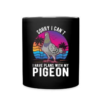 Pigeon Cadeau Pigeon Colombophile Élevage - Mug uni - noir - Devant