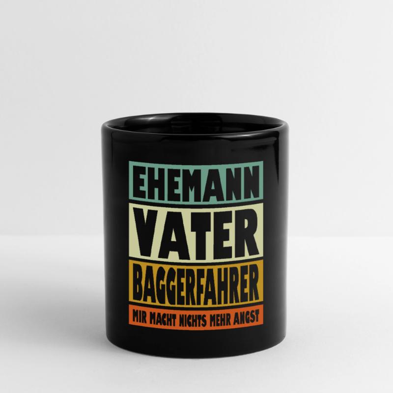 Baggerfahrer Vater Ehemann Held Tasse einfarbig