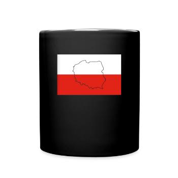Poland Flag - Full Colour Mug - black - Front