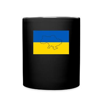 Drapeau de l’Ukraine - Mug uni - noir - Devant
