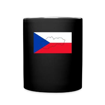 Drapeau de la République tchèque - Mug uni - noir - Devant