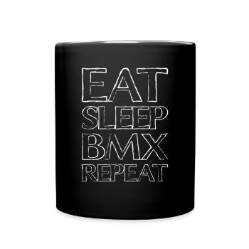 Eating Sleep Bmx - Full Colour Mug - black - Front