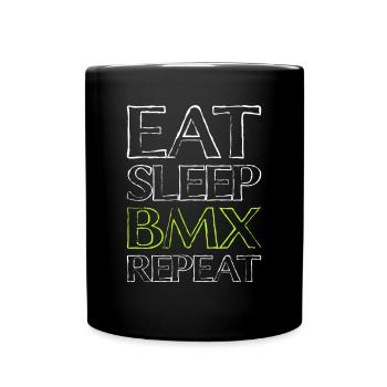 Eating Sleep Bmx - Full Colour Mug - black - Front