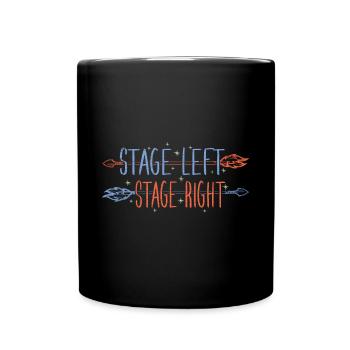 Theater Schauspieler Musical - Tasse einfarbig - Schwarz - Vorne