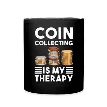 Numismatics Coin Collecting Gift - Full Colour Mug - black - Front