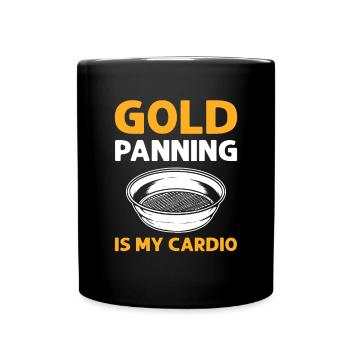 Goldwaschen Ist Mein Fitnessprogramm. - Tasse einfarbig - Schwarz - Vorne