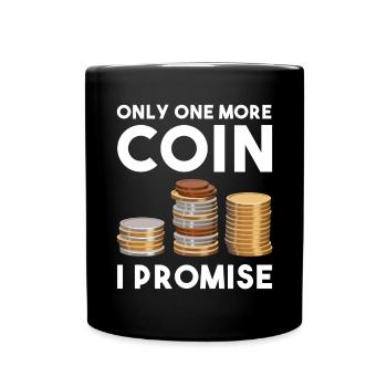 Numismatic Coin Collecting Gift - Full Colour Mug - black - Front