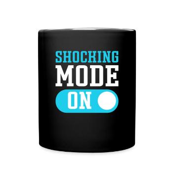 Mode choc activé. Nettoyeur de piscine. Pool Guy - Mug uni - noir - Devant