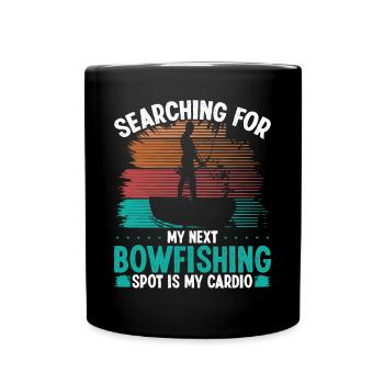 Bowfisher Bowfishing Spot Bowhunter Fisherman - Tasse einfarbig - Schwarz - Vorne
