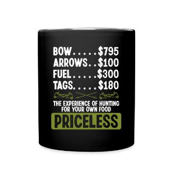 Fisherman Bow Hunter Bowfishing Bowfisher Fisher - Full Colour Mug - black - Front