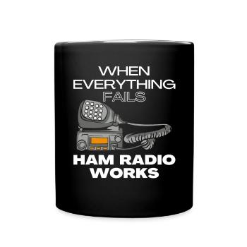 Ham Radio Operator Amateurfunk Amateurfunker - Tasse einfarbig - Schwarz - Vorne