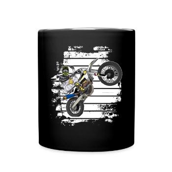Motocross / Enduro / Freestyle mx / Dirtbike rétro - Mug uni - noir - Devant