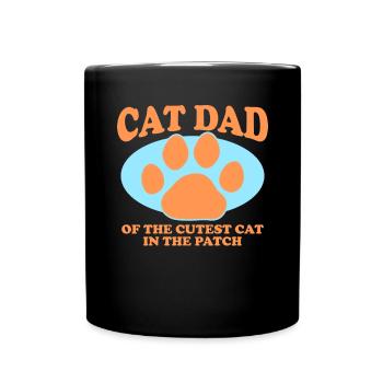 Chat Papa Chats Chat Papa Chat Propriétaire Cadeau - Mug uni - noir - Devant
