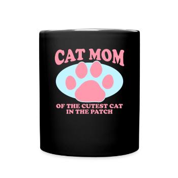 Chat Maman Chats Chat Maman Chat Propriétaire Cadeau - Mug uni - noir - Devant