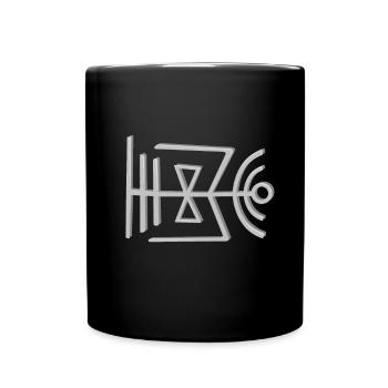 Wikinger Symbol - Tasse einfarbig - Schwarz - Vorne