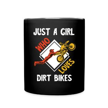 Motocross Bike Offroad Motorcycle Biker - Tasse einfarbig - Schwarz - Vorne
