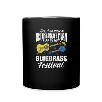 Ruhestand Bluegrass Festival - Tasse einfarbig - Schwarz - Vorne