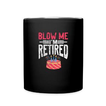 Retirement - Full Colour Mug - black - Front