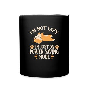 Shiba Inu - Tasse einfarbig - Schwarz - Vorne