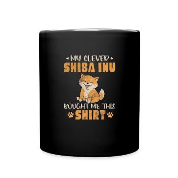 Shiba Inu Dog Dog Lover Dog Breed Gift - Full Colour Mug - black - Front