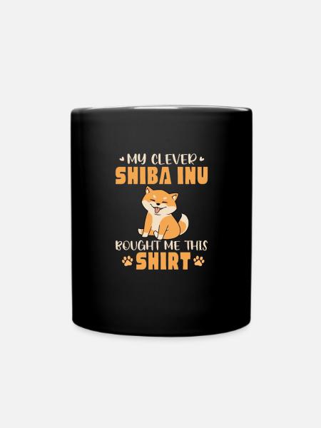 Shiba Inu - Tasse einfarbig - Schwarz