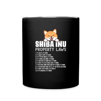 Shiba Inu - Full Colour Mug - black - Front