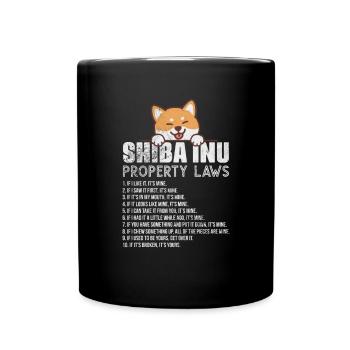 Shiba Inu Dog Dog Lover Dog Breed Gift - Full Colour Mug - black - Front