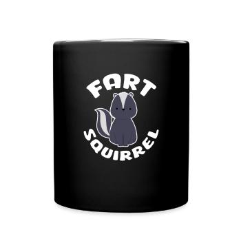 Stinktier - Tasse einfarbig - Schwarz - Vorne