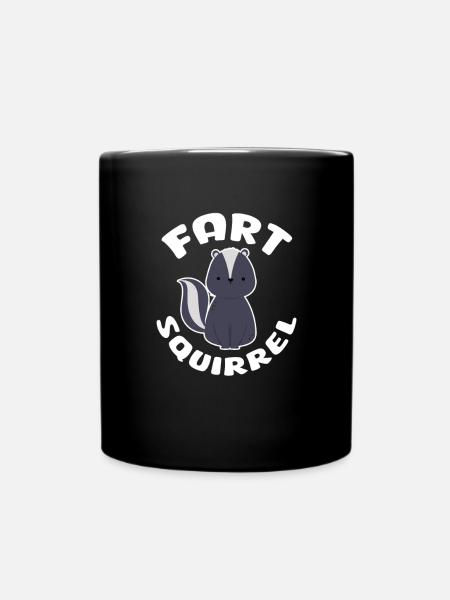 Stinktier - Tasse einfarbig - Schwarz