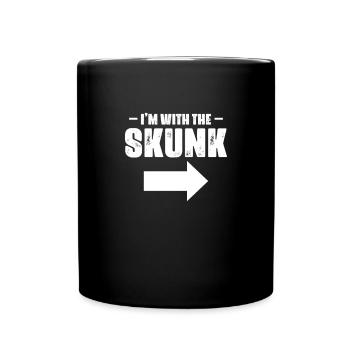 Stinktier - Tasse einfarbig - Schwarz - Vorne