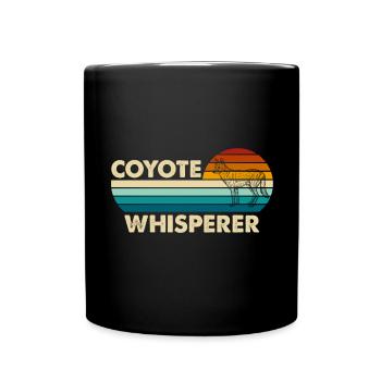 Chasse au coyote Coyote Hunter Coyote - Mug uni - noir - Devant