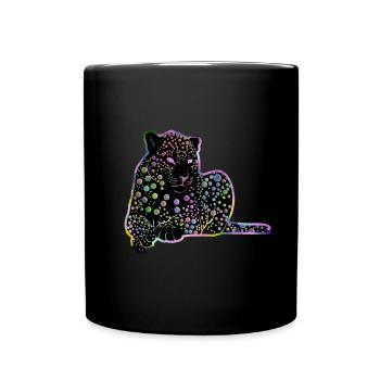 Drôle d’idée cadeau Jaguar - Mug uni - noir - Devant