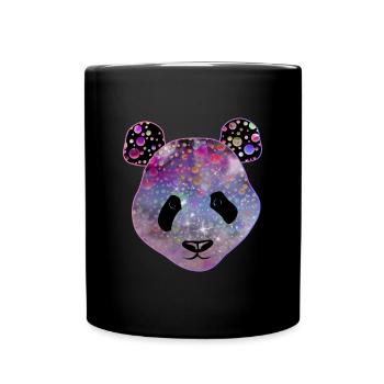Lustige Panda-Geschenkidee - Tasse einfarbig - Schwarz - Vorne