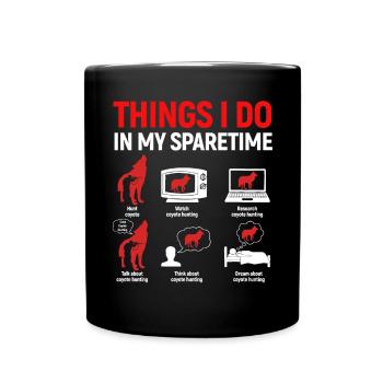 Coyote Hunting Coyote Hunter Coyote - Full Colour Mug - black - Front