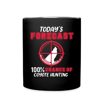 Chasse au coyote Coyote Hunter Coyote - Mug uni - noir - Devant