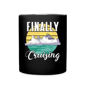 Croisière Croisière Vacances Mer - Mug uni - noir - Devant